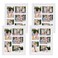 PHAREGE 4 Pack 5 Openings 4x6 Collage Picture Frame White, White Mat
