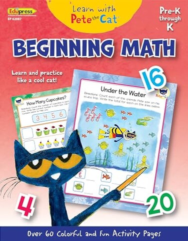 Teacher Created Resources Learn with Pete The Cat: Beginning Math (EP62087