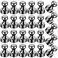 LOVIMAG Fridge Magnets 25 Pack Magnet Refrigerator Locker Whiteboard Black