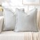 MIULEE Light Blue Striped Decorative Throw Pillow Covers, 20x20