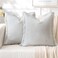 MIULEE Light Blue Striped Decorative Throw Pillow Covers, 20x20