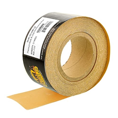 Dura-Gold 240 Grit Gold Longboard Sandpaper, Continuous Roll, HookLoop