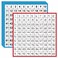 SpriteGru Math Hundred Boards, Laminated Double Sided Number 1-100 Chart Easy to Write Consecutive Number Counting Chart for Kids Classroom, Homeschool, School Supplies (10 Sheets