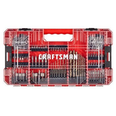 CRAFTSMAN 140 Pc Impact Driver Bit Set, Steel, Black Oxide Coated Impact Drill Bit Set, Precision Machined Tips (CMAF140SET