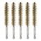 HARFINGTON 5Pcs Bore Brush Brass 14mm Dia with Handle 1/4 Inch Hex Shank