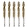 HARFINGTON 5Pcs Bore Brush Brass 14mm Dia with Handle 1/4 Inch Hex Shank