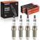 A-Premium Iridium Platinum Spark Plugs Pack of 4, Fine Wire, L4 Engine