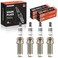 A-Premium Iridium Platinum Spark Plugs Pack of 4, Fine Wire, L4 Engine