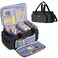 LUXJA Large Capacity Craft Bag with Shoulder Strap, Black
