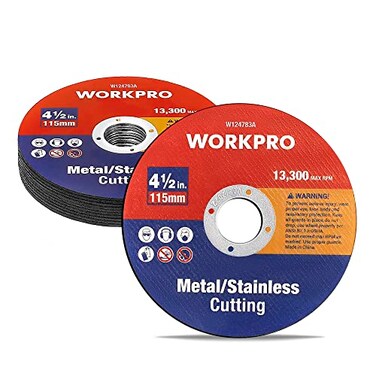 WORKPRO 10-Pack Cut-Off Wheels 4-1/2 x 7/8 Metal Cutting Disc