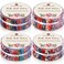 SmoothNovelty 160 Pcs 4 Rolls Fabric Strips, 2.44" x 39.3", Japanese Style