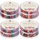 SmoothNovelty 160 Pcs 4 Rolls Fabric Strips, 2.44" x 39.3", Japanese Style