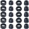 LUORNG 10 Sets Ball Joint Mounting Socket 17mm/18mm Mobile Phone Holder Car Gravity Mount Accessory with Threaded Screw Fixing Nut Air Outlet Fixing Clip Nut Base Holder