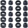 LUORNG 10 Sets Ball Joint Mounting Socket 17mm/18mm Mobile Phone Holder Car Gravity Mount Accessory with Threaded Screw Fixing Nut Air Outlet Fixing Clip Nut Base Holder