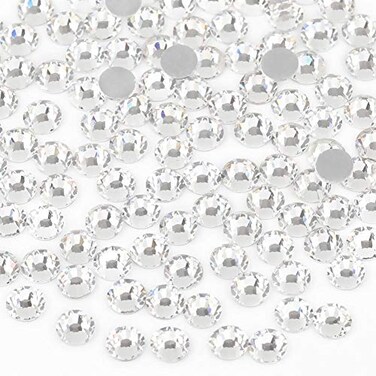 Beadsland Flat Back Crystal Rhinestones,Crystal, SS50, 144pcs