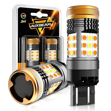 Auxbeam B21 Series 7443 Switchback LED Bulbs Built in Resistor Error Free