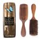 Desert Breeze Distributing Vented Boar Bristle Hair Brush for Blow Drying, Walnut, Made in Germany