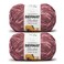 Bernat Blanket Mist-ical Crochet Soft Chenille Yarn, Berry, 2-Pack