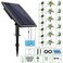 JIYANG Solar Automatic Drip Irrigation Kit System, Solar Powered Auto Easy DIY Watering Device Supported Pots Plants, 12 Timing Modes with Anti-Siphoning Device (Supported 20-30 Pots, 12Timing Modes