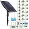 JIYANG Solar Automatic Drip Irrigation Kit System, Solar Powered Auto Easy DIY Watering Device Supported Pots Plants, 12 Timing Modes with Anti-Siphoning Device (Supported 20-30 Pots, 12Timing Modes