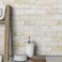 BeNice Marble Peel Stick Backsplash Tile Kitchen Blue Yellow Rust 10pcs