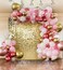 Kate Light Gold Shimmer Wall Backdrop, 24pcs Sequin Panels