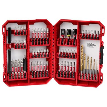 Milwaukee Shockwave BitDrill Bit Kit w/ 60 Pcs - 48-32-4097