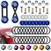 BFXM Universal Bumper Clips, Front Rear Bumper Quick Release Kit