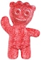 iscream Sour Patch Kids Candy Mini Embossed Character Shaped Pillow, Red