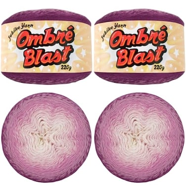 BambooMN JubileeYarn Ombré Blast Yarn - ObZen - 2 Cakes