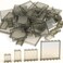 Pasacho Clear Flat Plates Bricks, 60pcs Window (Transparent Grey Mixed