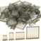 Pasacho Clear Flat Plates Bricks, 60pcs Window (Transparent Grey Mixed