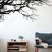 Eersida 6 Sheet Tree Wall Decals Peel and Stick Boho Black Decal, Tree Style
