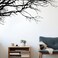 Eersida 6 Sheet Tree Wall Decals Peel and Stick Boho Black Decal, Tree Style