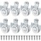 Yaocom 8 Pack Sliding Closet Bypass Door Hardware Rollers