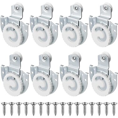 Yaocom 8 Pack Sliding Closet Bypass Door Hardware Rollers