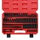 CASOMAN 1/4 Inch Drive Master Impact Socket Set with Adapters, U-Joint, ExtensionsTorx Socket, 86-Piece, 6-Point, SAE/Metric, Standard/Deep, CR-V