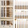 Nicpro 24 PCS Extreme Miniature Paint Brushes,Fine Micro Model Detail Brush