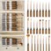 Nicpro 24 PCS Extreme Miniature Paint Brushes,Fine Micro Model Detail Brush