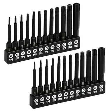 ARES 31014 24-Piece Tamper Resistant Long Torx Bit Set