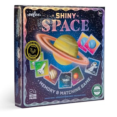 eeBoo Shiny Space MemoryMatching Game, Ages 5, 1-6 Players