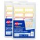 Avery No-Iron Fabric Name Labels, Rainbow Borders Preprinted Designs, Handwrite-Only, 2-Pack, 48 Preprinted Labels (22281