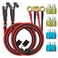 BFXM 2 Pcs 10AWG 2FT SAE Connector Extension Cables with 1520A Fuse