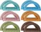 Sayglossy 12 Pcs Plastic Protractors 180 Degree 6 Inch Math Geometry
