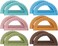 Sayglossy 12 Pcs Plastic Protractors 180 Degree 6 Inch Math Geometry