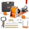 VEVOR Pocket Hole Jig Kit, 34 Pcs Pocket Hole Jig System with 11" C-clamp, Fixture, Step Drills, Wrenches, Drill Stop Rings, Square Drive Bits, Toolbox, Adjustable, for DIY Carpentry Projects