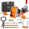 VEVOR Pocket Hole Jig Kit, 34 Pcs Pocket Hole Jig System with 11" C-clamp, Fixture, Step Drills, Wrenches, Drill Stop Rings, Square Drive Bits, Toolbox, Adjustable, for DIY Carpentry Projects