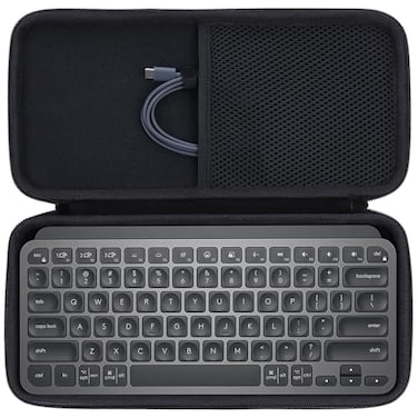 Lebakort Hard Carry Case Compatible with Logitech MX Keys Mini Minimalist Illuminated Keyboard (Graphite Case
