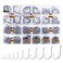 UCEC Octopus Hooks Saltwater Freshwater Small Fishing Hooks Hook Set