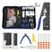 VCELINK RJ45 Crimp Tool Professional Kit, All-In-One Ethernet Tool with Bag